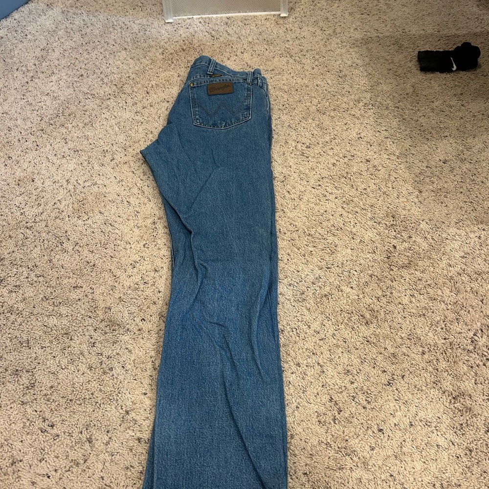 Wrangler Men's Straight Leg Blue Jeans